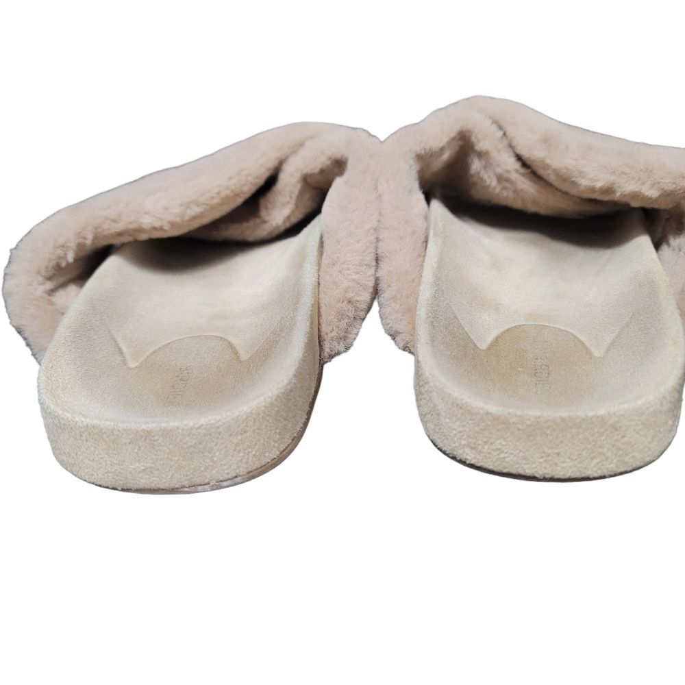 BIRDIES The Robin Tan Faux Fur Sandals - Picture 8 of 12